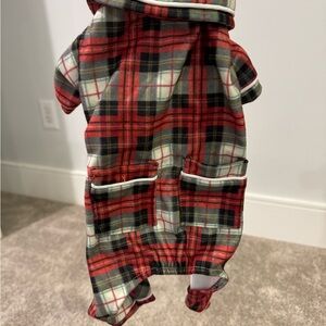 Red Plaid Dog Outfit